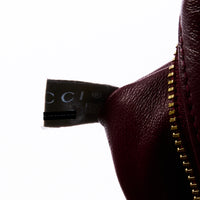 GUCCI - Milano Puffy GG shoulder bag in burgundy leather - Handbag 