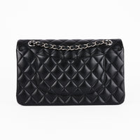 CHANEL - Timeless Classique Medium Silver Shoulder Bag 