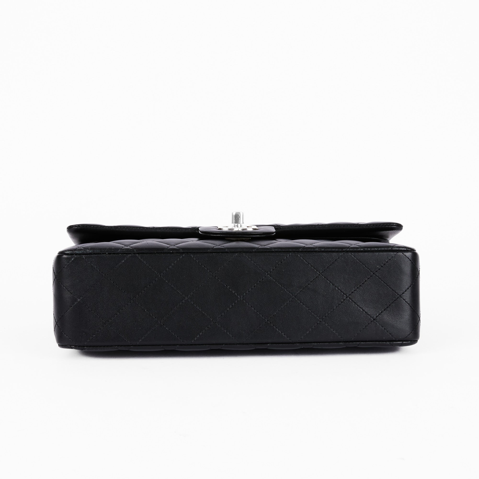 CHANEL - Timeless Classique Medium Silver Shoulder Bag 