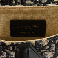 DIOR - Saddle Small handbag in blue oblique monogram canvas - Handbag