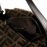 FENDI - Mama Baguette brown Zucca canvas handbag - Handbag