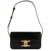 CELINE Claude Triomphe Black Leather Bag – Authenticated Pre-Owned Luxury Bag from LuxSpace Paris