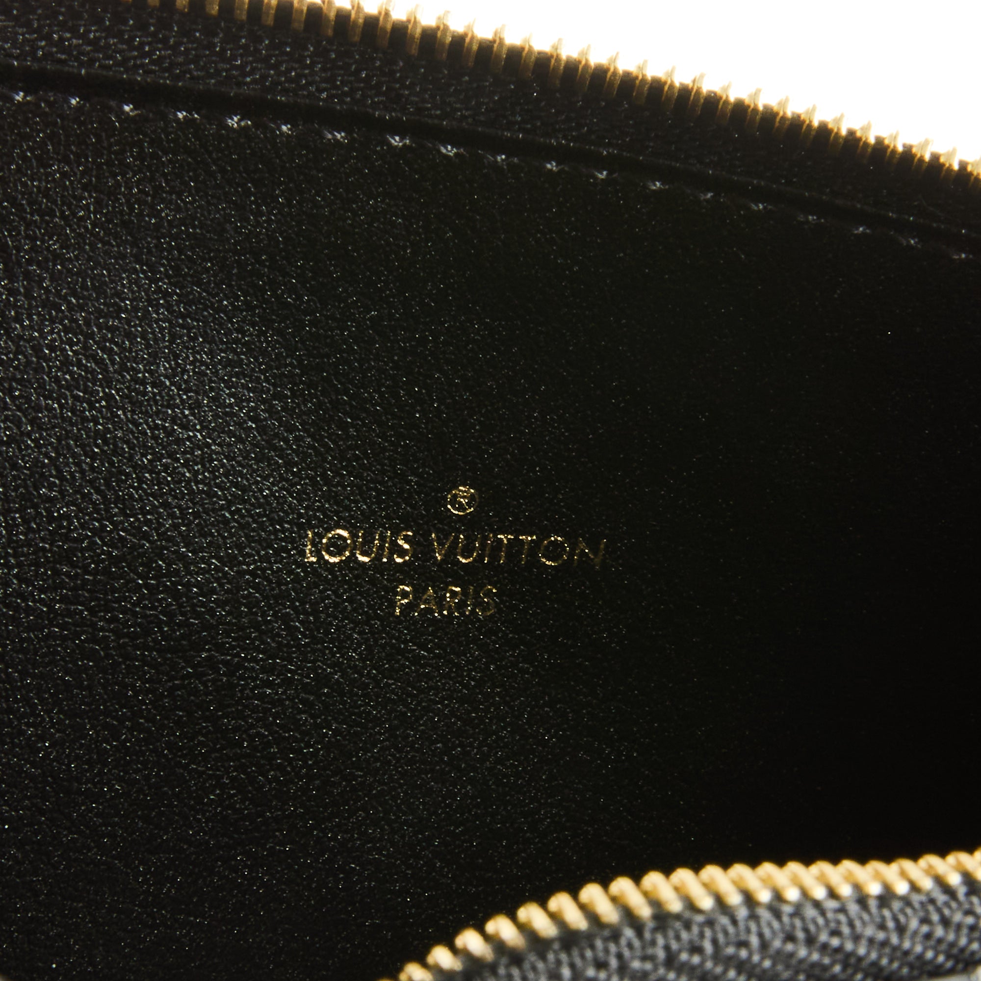 LOUIS VUITTON - Pochette Felicie cuir Monogram Empreinte noir - Handbag