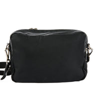 FENDI - Black Leather Messenger Shoulder Bag - Hand bag