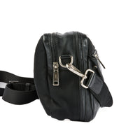 FENDI - Black Leather Messenger Shoulder Bag - Hand bag