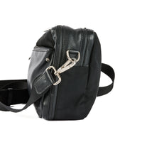 FENDI - Black Leather Messenger Shoulder Bag - Hand bag
