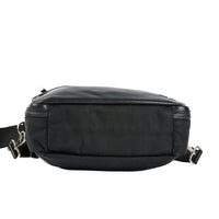 FENDI - Black Leather Messenger Shoulder Bag - Hand bag