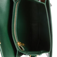 CELINE - Teen Triomphe shoulder bag in green python leather - Handbag