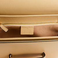 GUCCI - Horsebit 1955 Medium beige leather shoulder bag - Hand bag
