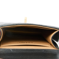 CHANEL - Mini Square pearl black leather shoulder bag - handbag