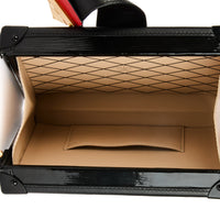 LOUIS VUITTON - Sac bandoulière Petite Malle cuir Épi rouge noir - Hand bag