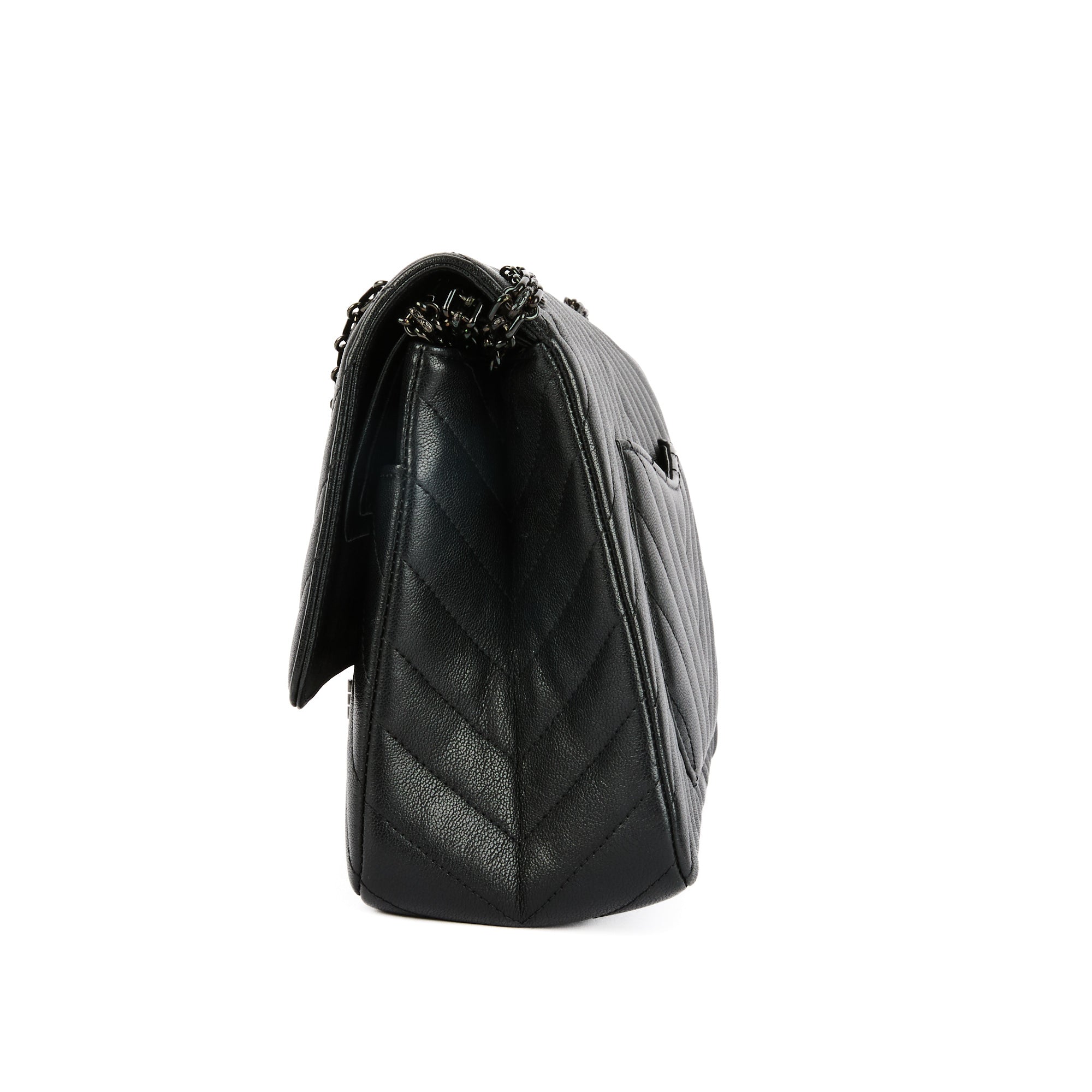 CHANEL - Sac Bandoulière 2.55 Medium So Black - Hand Bag