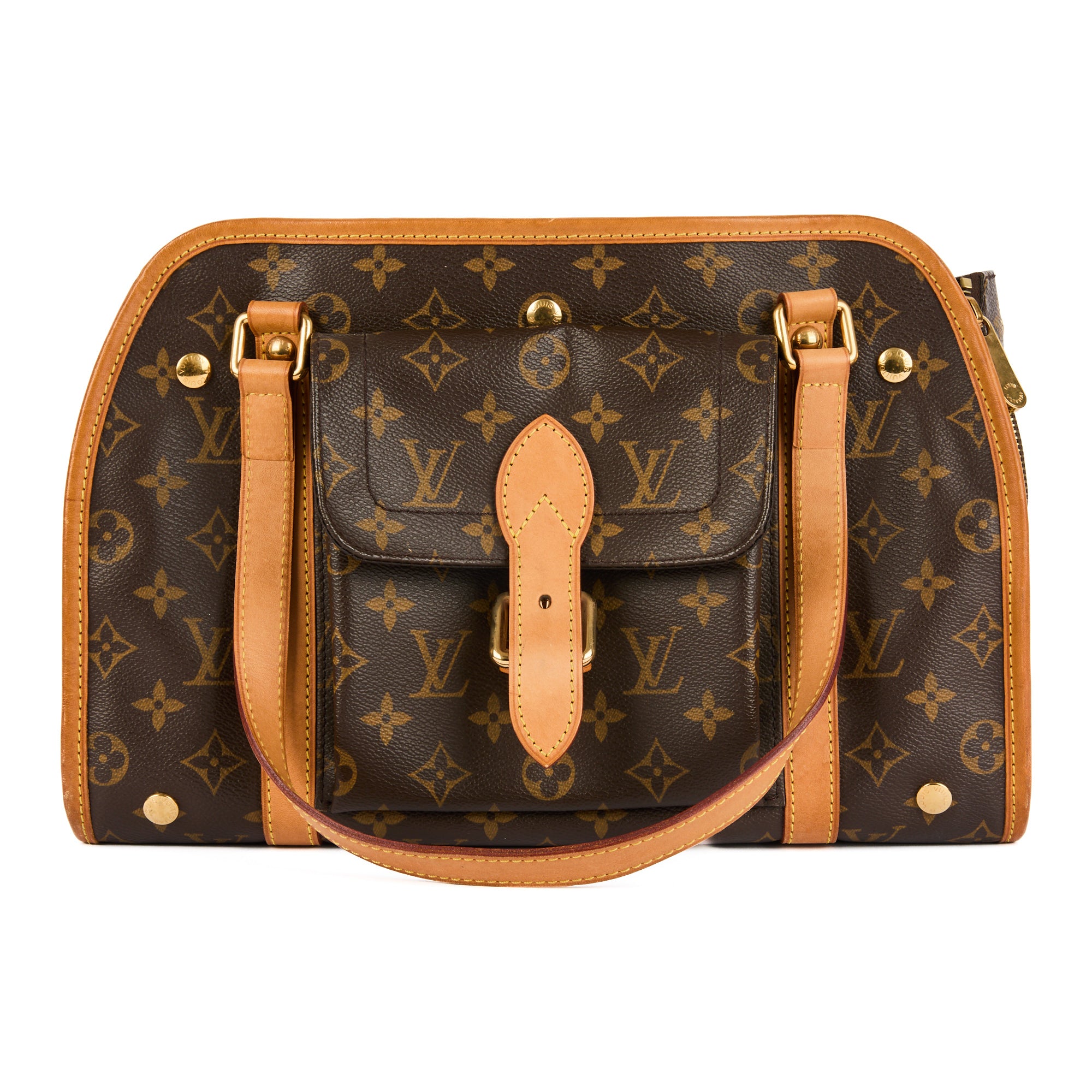 LOUIS VUITTON - Sac à main Baxter PM toile Monogram marron - Handbag
