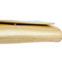 SAINT LAURENT - Sac Pochette à main Belle de Jour cuir vernis doré - Handbag Clutch