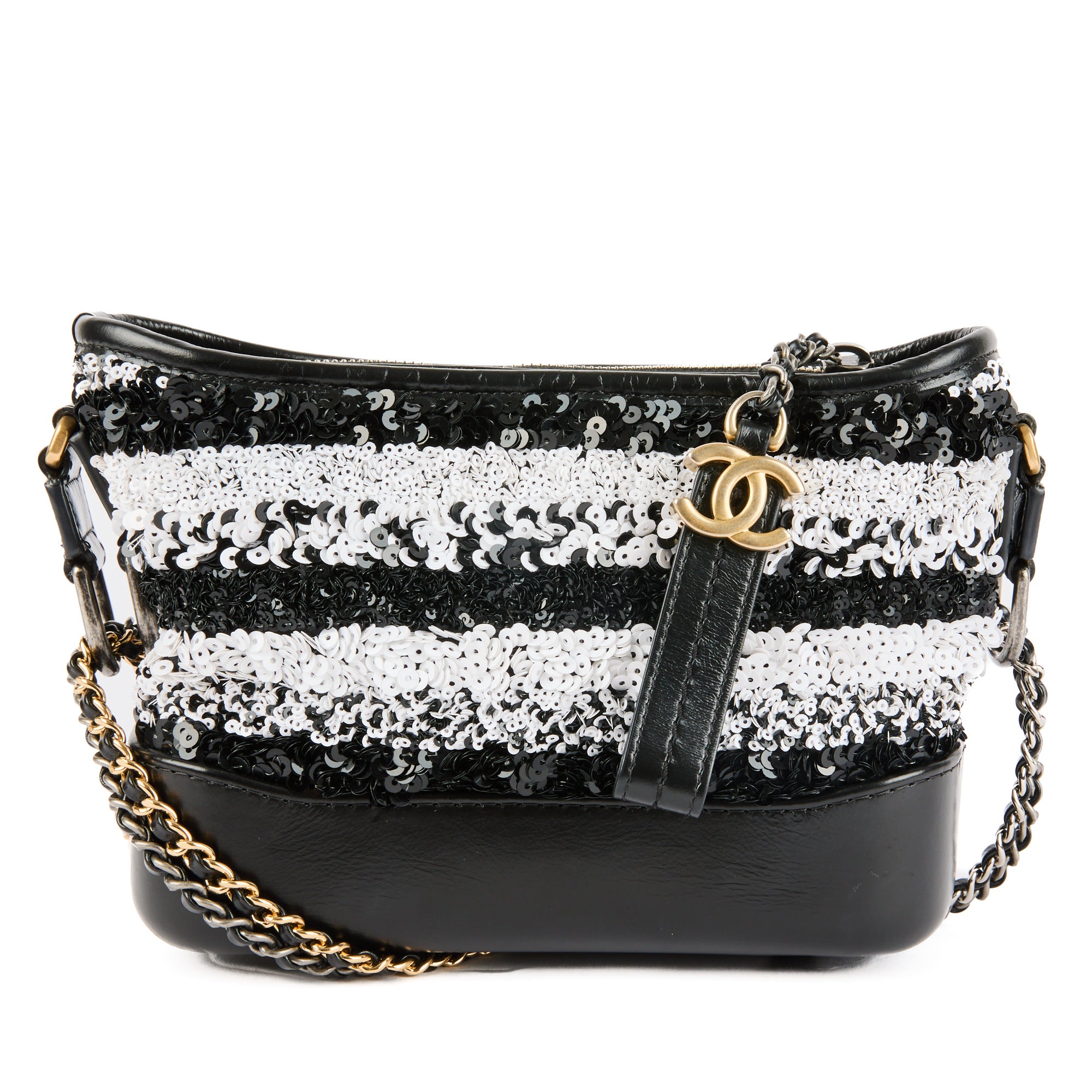 CHANEL - Sac à main Gabrielle Small sequins bicolore - Hand bag