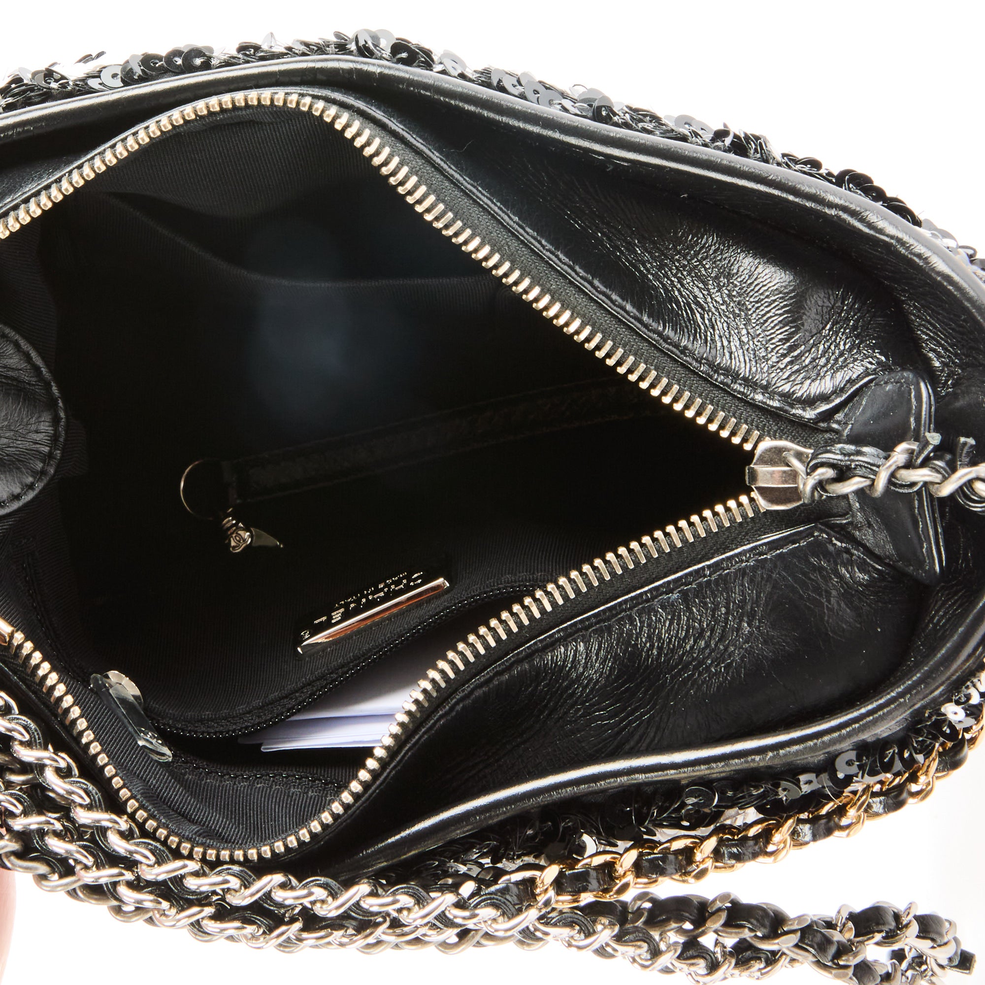 CHANEL - Sac à main Gabrielle Small sequins bicolore - Hand bag