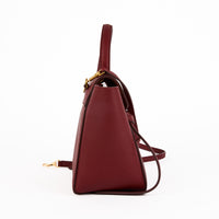 CELINE - Sac à main Belt Mini cuir grainé rouge - Handbag