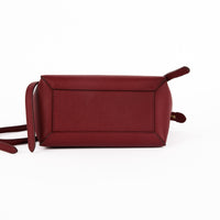 CELINE - Sac à main Belt Mini cuir grainé rouge - Handbag
