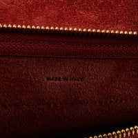 CELINE - Sac à main Belt Mini cuir grainé rouge - Handbag