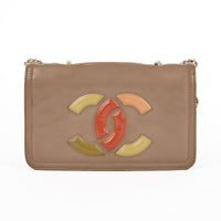 CHANEL - Sac bandoulière Wallet on chain Logo CC cuir tricolore - Handbag