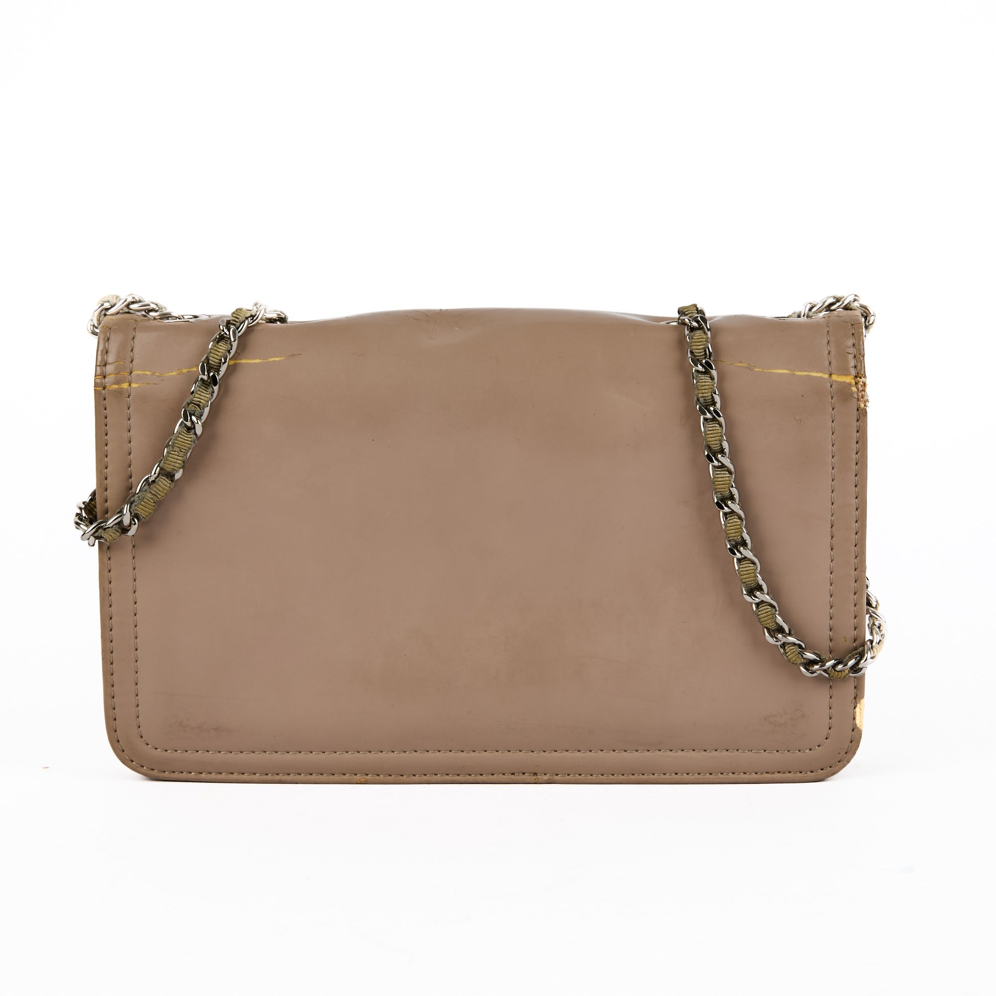 CHANEL - Sac bandoulière Wallet on chain Logo CC cuir tricolore - Handbag