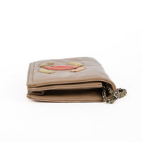 CHANEL - Sac bandoulière Wallet on chain Logo CC cuir tricolore - Handbag