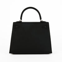 HERMES - Sac à main Kelly 25 Sellier cuir Epsom noir - Handbag