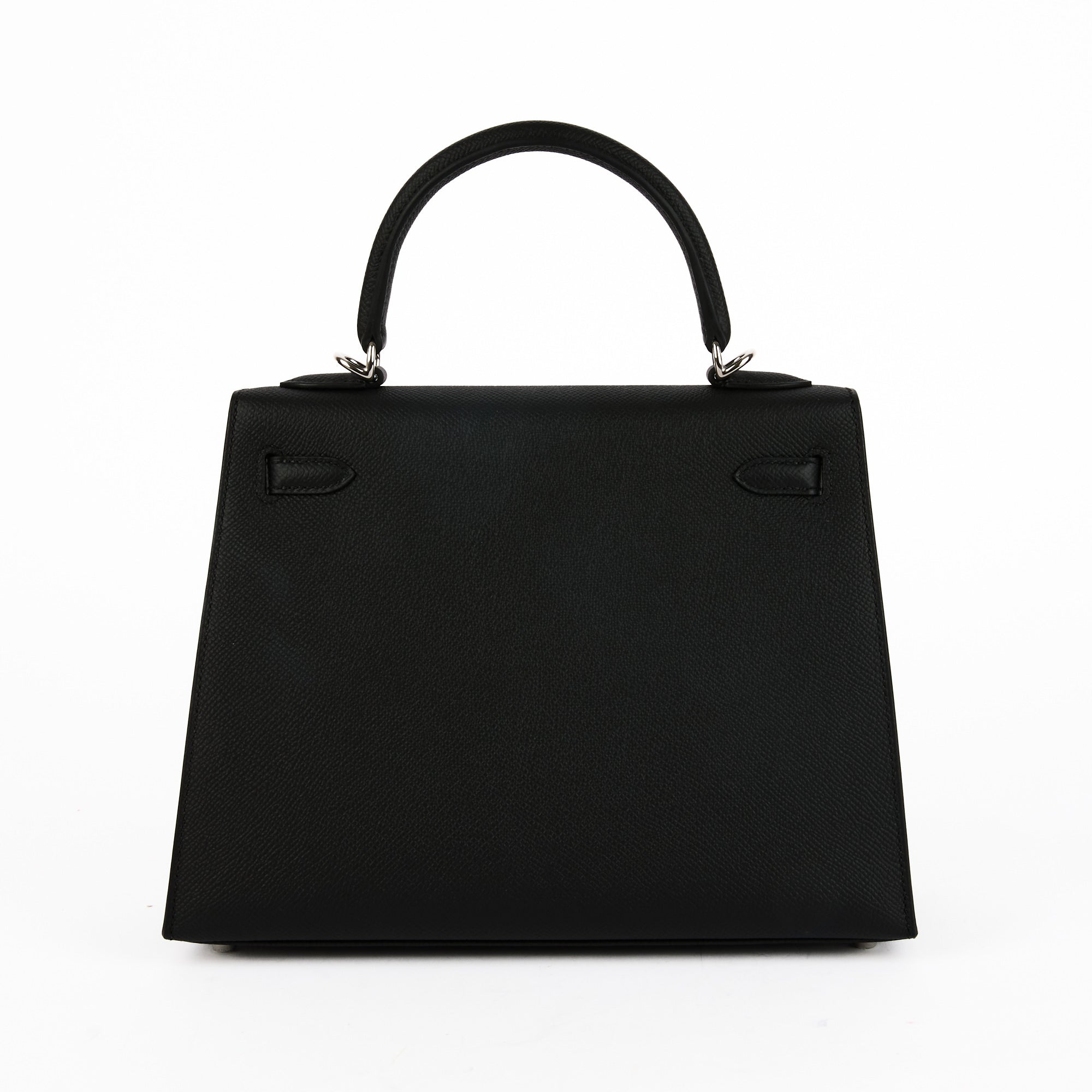 HERMES - Sac à main Kelly 25 Sellier cuir Epsom noir - Handbag