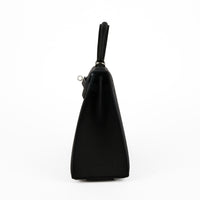 HERMES - Sac à main Kelly 25 Sellier cuir Epsom noir - Handbag