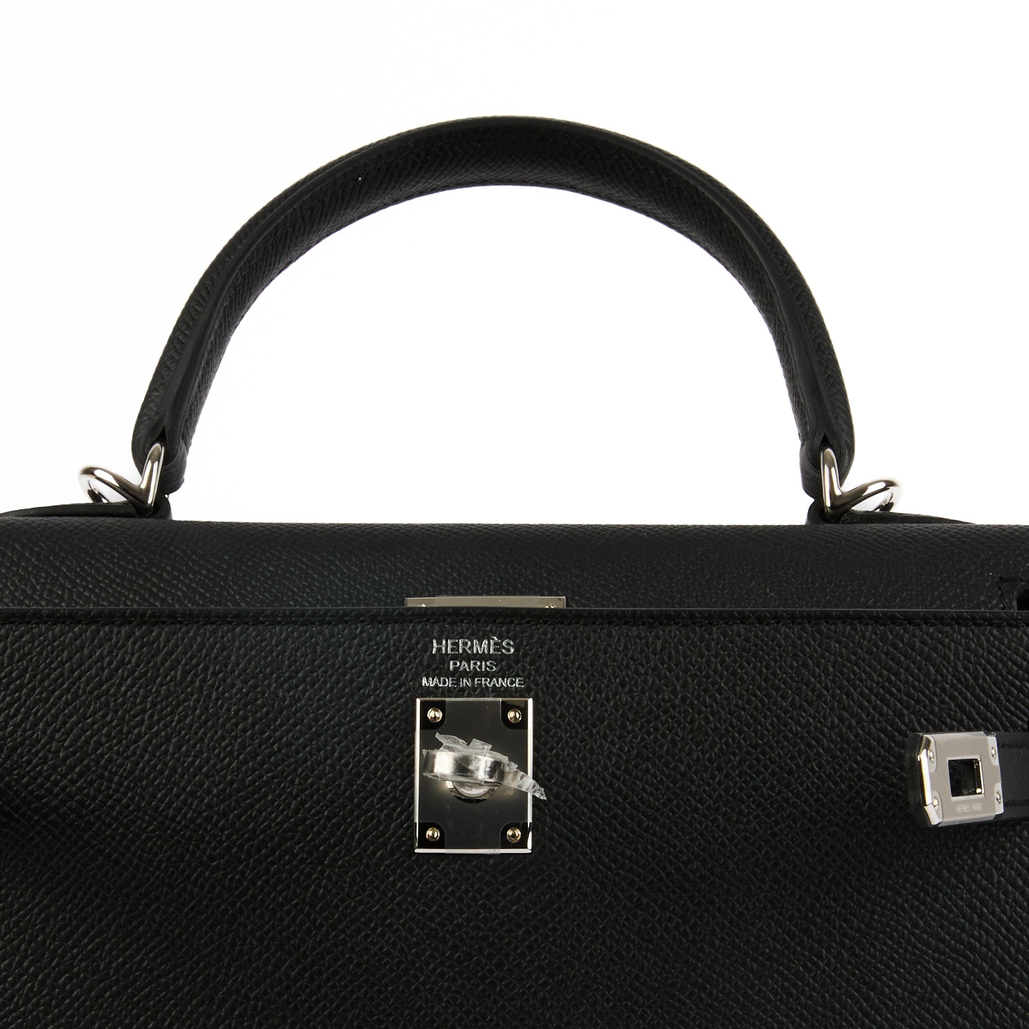 HERMES - Sac à main Kelly 25 Sellier cuir Epsom noir - Handbag