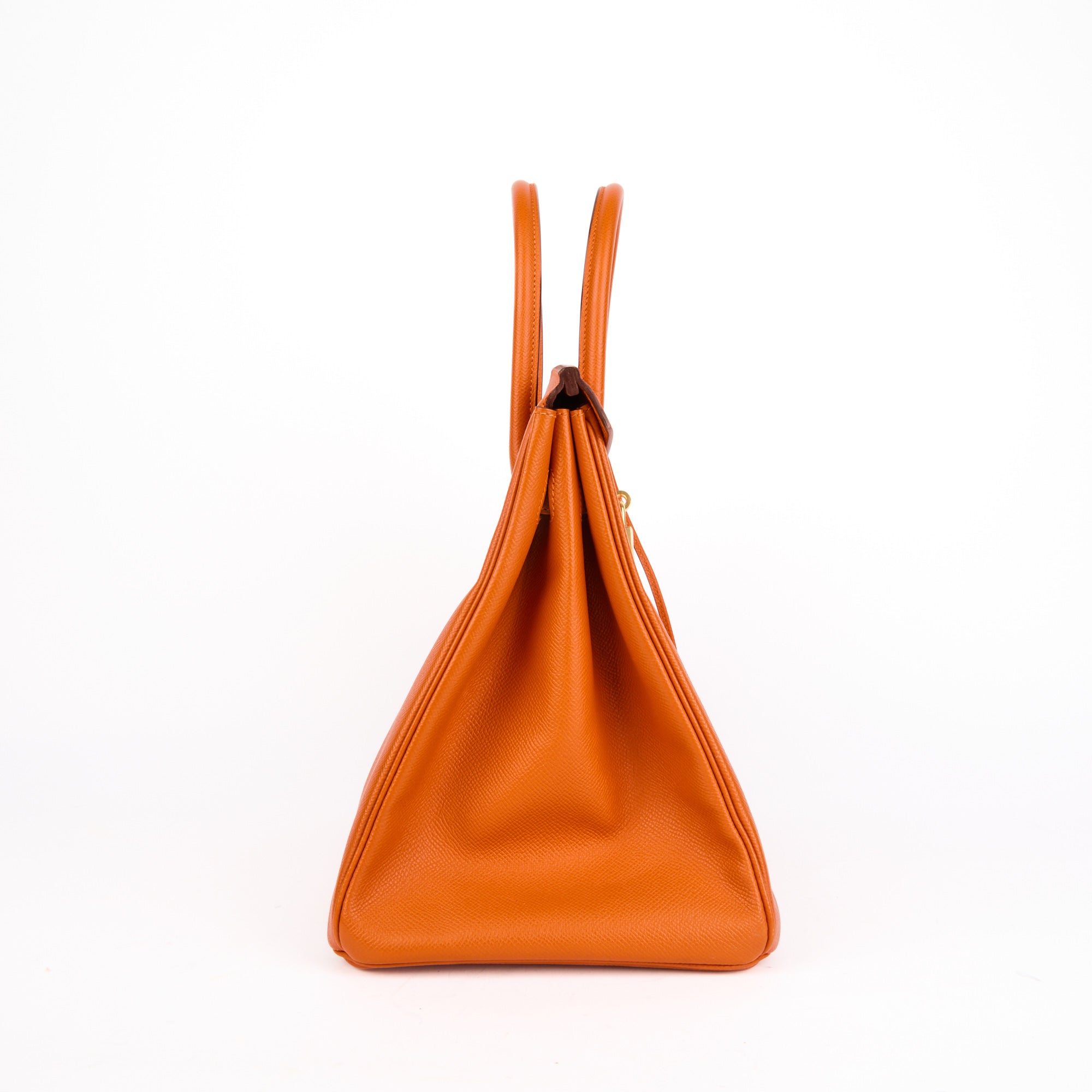 HERMES - Sac à main Birkin 35 cuir Epsom orange - Handbag