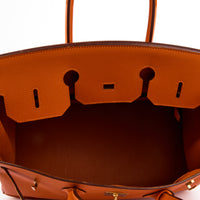 HERMES - Sac à main Birkin 35 cuir Epsom orange - Handbag