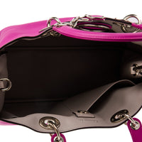 DIOR - Sac bandoulière Diorissimo Large cuir fuchsia - Handbag