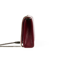 SAINT LAURENT - Sac bandoulière Kate Tassel cuir embossé crocodile bordeaux - Handbag