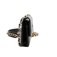 CHANEL - Sac bandoulière Wallet on chain 19 cuir noir - Handbag