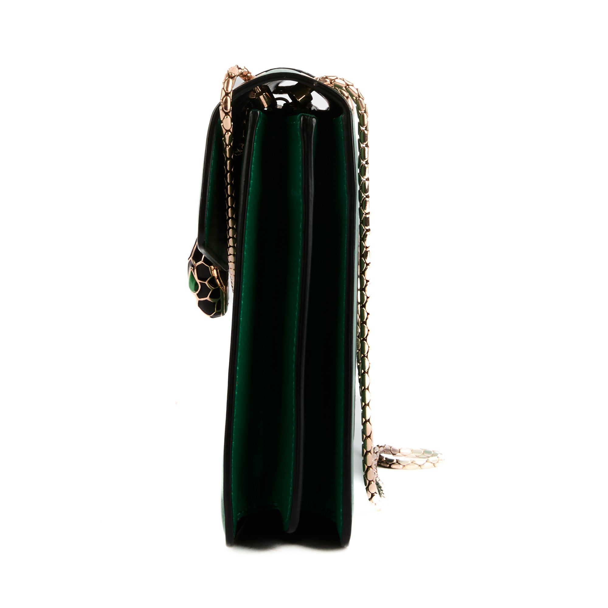 BVLGARI - Sac bandoulière Serpenti Forever cuir vert - Handbag
