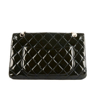 CHANEL - Sac bandoulière 2.55 Jumbo cuir vernis vert - Handbag