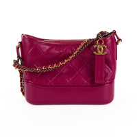 CHANEL - Sac à main Gabrielle Small cuir fuchsia - Handbag