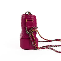 CHANEL - Sac à main Gabrielle Small cuir fuchsia - Handbag