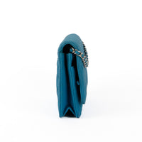 CHANEL - Sac bandoulière Wallet on Chain cuir caviar bleu - Handbag