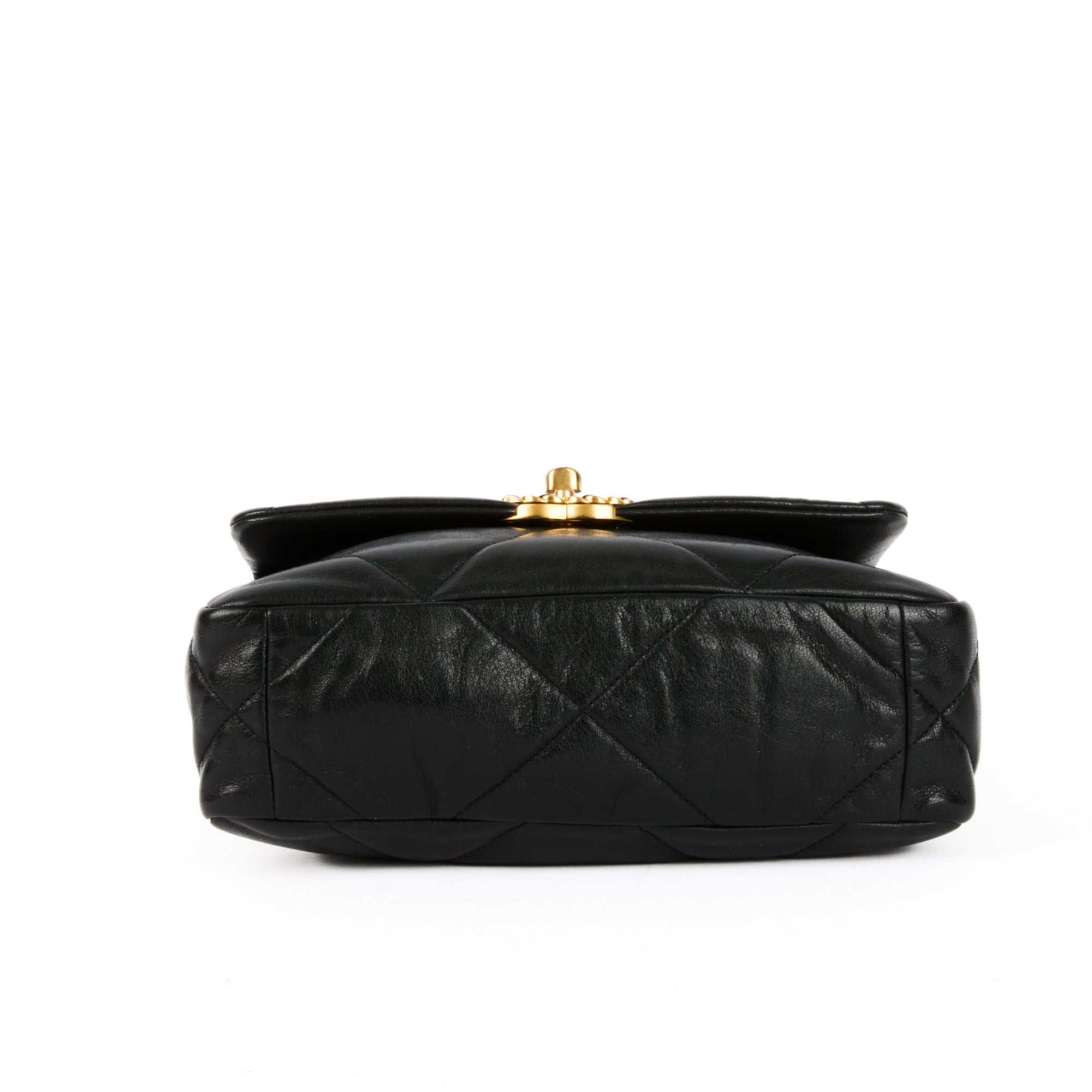 CHANEL - Sac bandoulière 19 Small cuir noir - HandBag