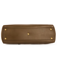 FENDI - Sac à main Peekaboo Medium cuir taupe - Handbag