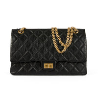 CHANEL - Sac Bandoulière 2.55 Jumbo cuir noir - Handbag