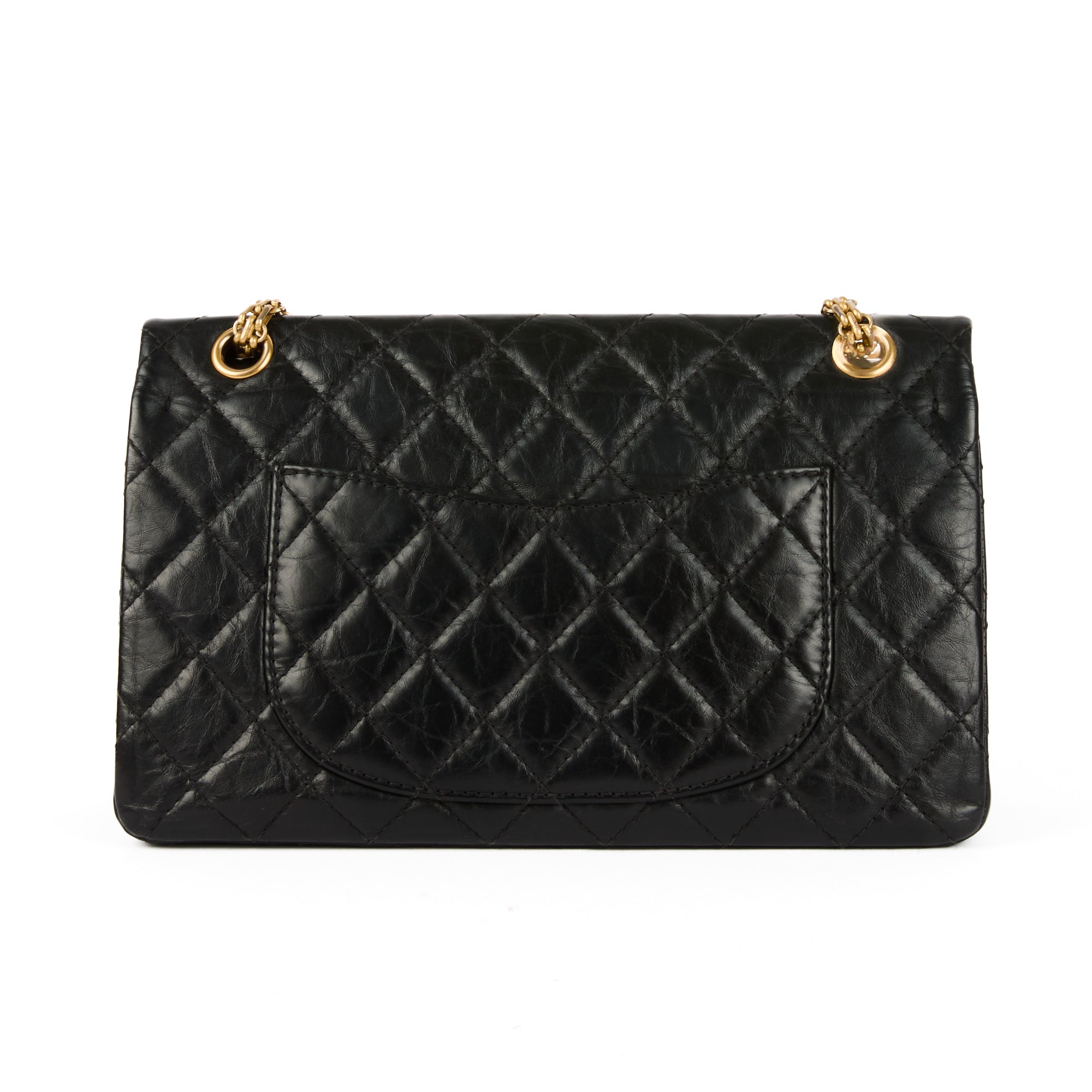 CHANEL - Sac Bandoulière 2.55 Jumbo cuir noir - Handbag