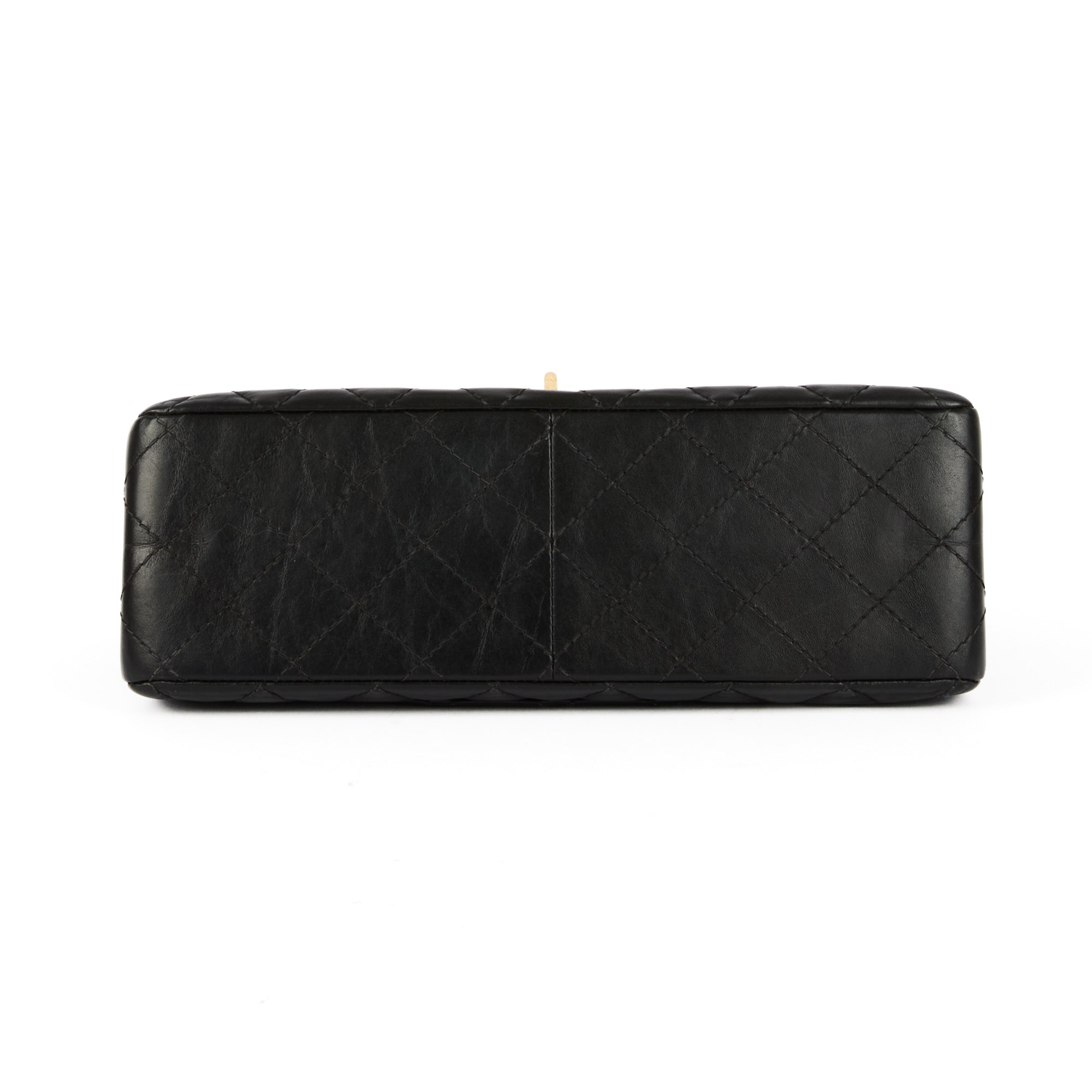 CHANEL - Sac Bandoulière 2.55 Jumbo cuir noir - Handbag