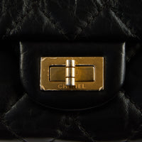 CHANEL - Sac Bandoulière 2.55 Jumbo cuir noir - Handbag