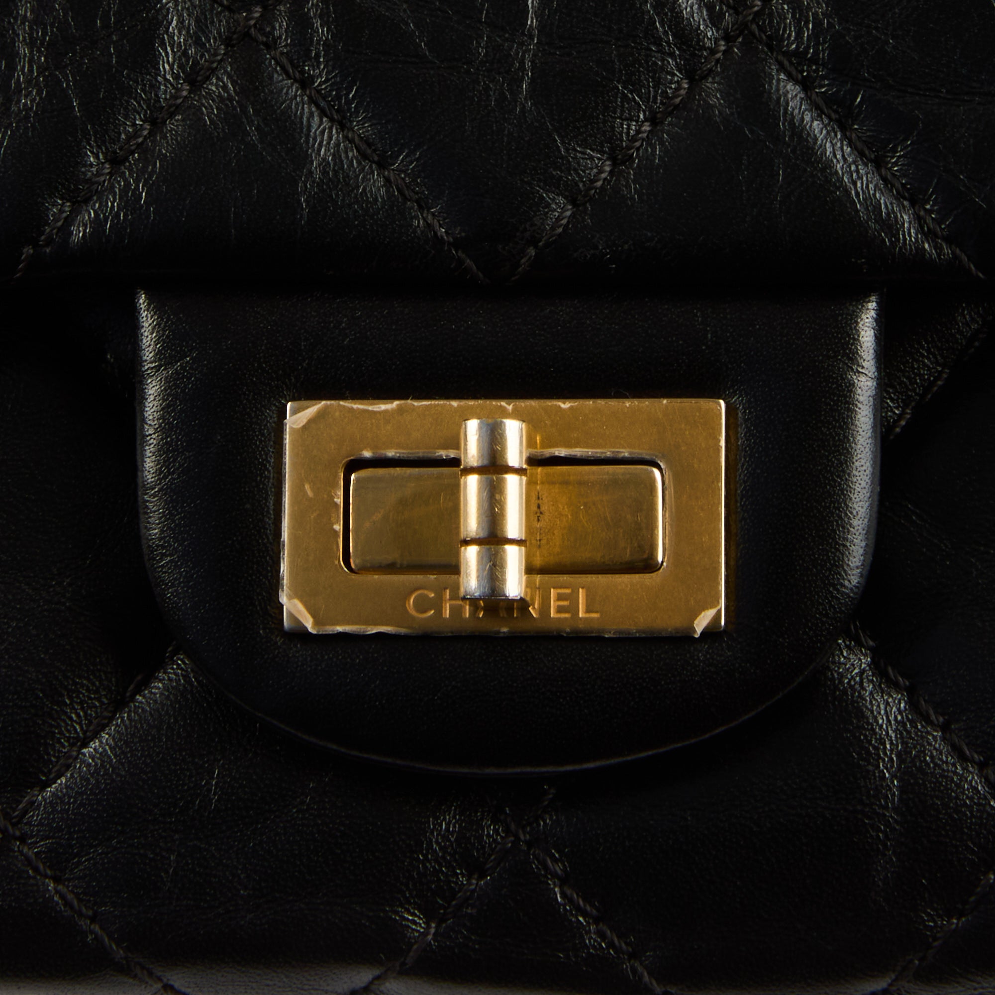 CHANEL - Sac Bandoulière 2.55 Jumbo cuir noir - Handbag