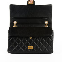 CHANEL - Sac Bandoulière 2.55 Jumbo cuir noir - Handbag