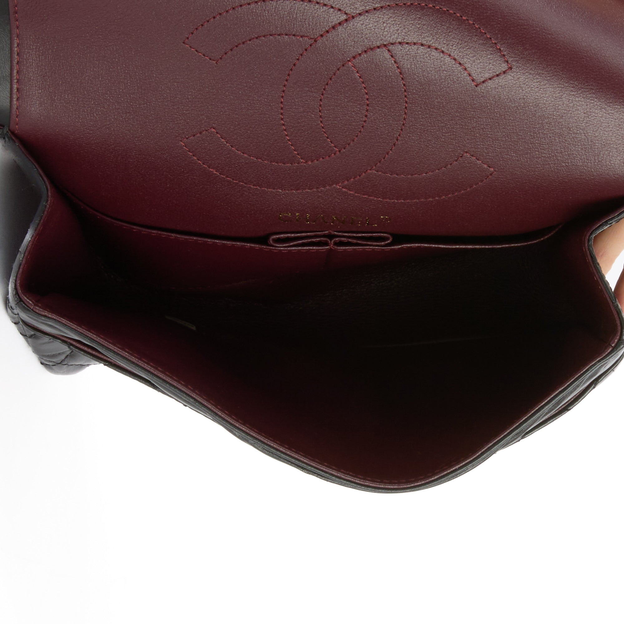 CHANEL - Sac Bandoulière 2.55 Medium cuir noir - Handbag