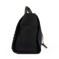 CHANEL - Sac à main Deauville Large toile noire - Handbag